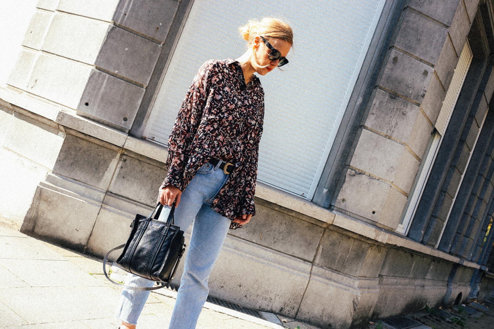 Iro Paris blouse print outfit